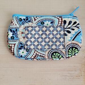 Vera Bradley Bali Blue ID Zip Pouch